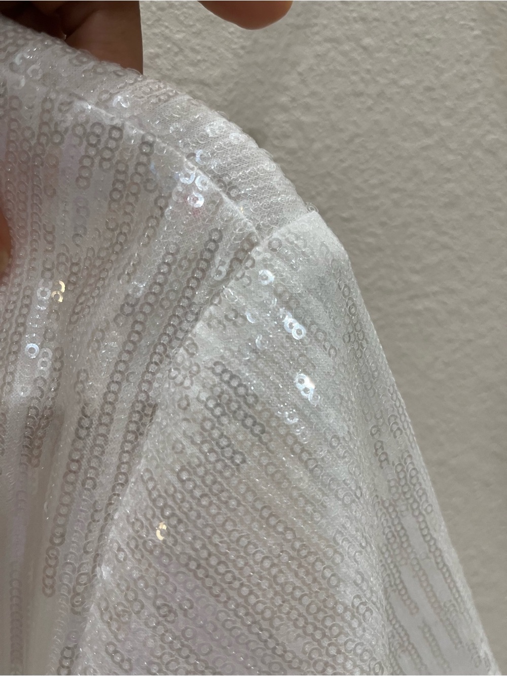 Endless Rose White Sequin Crop Top size small - Picture 7 of 9